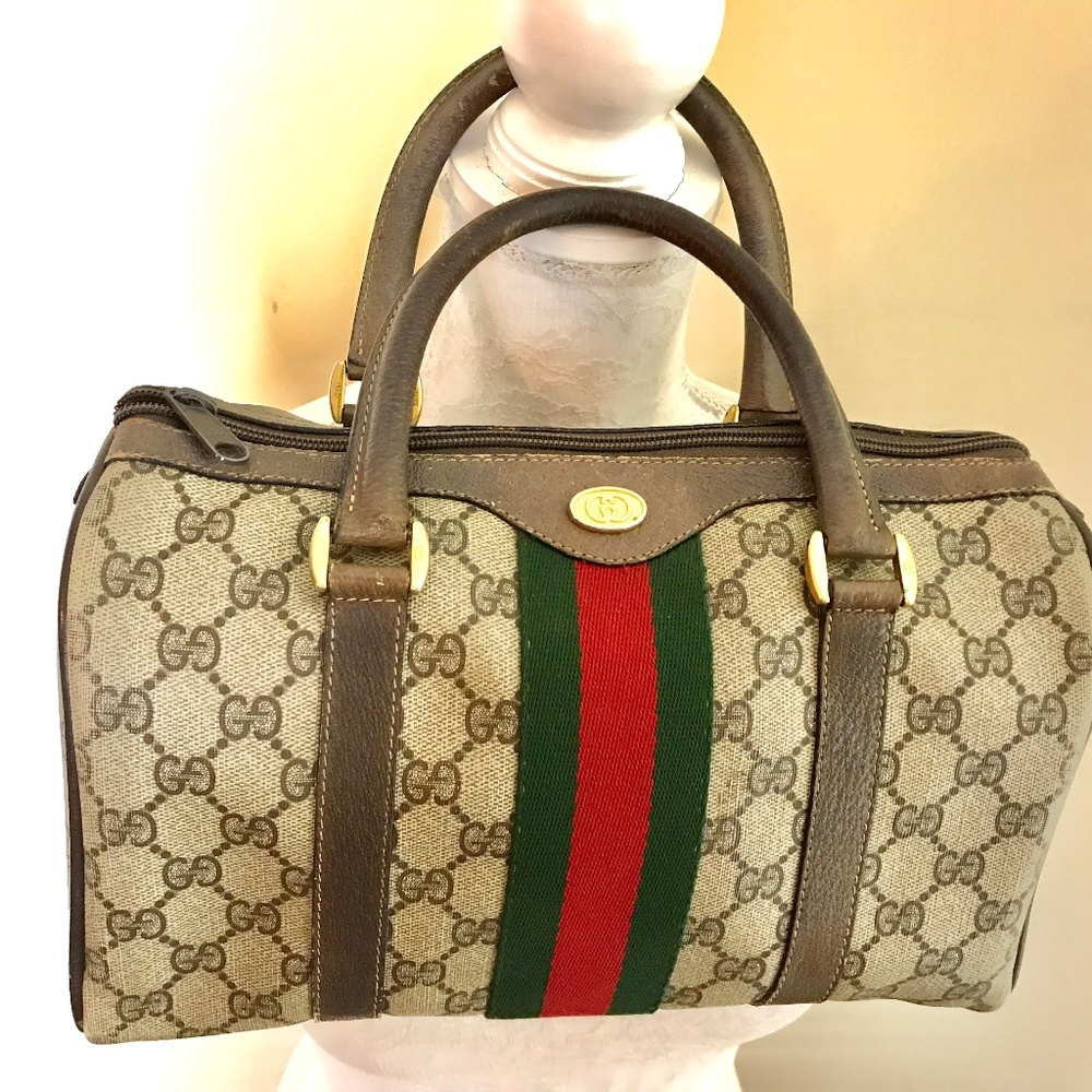 Authentic Gucci Vintage Boston Satchel